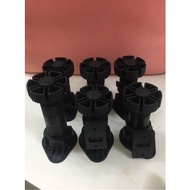 Height Adjustable Cabinet Plastic Furniture Legs Feet Black Desk Bed Sofa 10cm 12cm 15cm 18cm leg