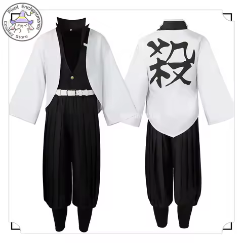 Popular Anime Wholesale Shinobu Kocho Cosplay Costumes Black and White Clothing Set Role-playing As