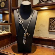 Goro's 羽毛爪子銀項鍊