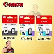 [ORIGINAL] CANON PG47 / PG 47/ PG-47 BLACK / CL57 / CL-57 / CL 57 COLOR / CL57S CL-57S INK CARTRIDGE