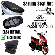 ct motor Modenas KTISTAR / PASSION125 / ACE115 Seat Cover Net Sarung Kusyen Jaring Motosikal