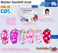 S A2 Masker Anak / Masker Duckbill Anak 1 Box Isi 50 Pcs Gambar Random