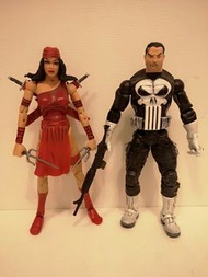 Toybiz Marvel Legends Elektra and Punisher