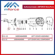 (PRE) QJMOTOR AX200S LEFT COVER ASSEMBLY 169034640000 & LEFT COVER SHELL COMPONENT 169044640000 SCOO