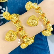 COP 916 EXACTLY KOREAN GOLD HAND CHAIN 916 GOLD BRACELET (BRACELET) 916 GOLD BRACELET