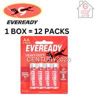 EVEREADY AAA/AA Battery Heavy Duty R03 AAA/AA Battery 1012 BP4 4pcs/pack 1 BOX