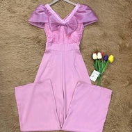 ชุดจั้มขายาว แต่งโบวว์หน้า งานบวช แฟนนาค ใส่คาเฟ่ ผู้หญิง เสื้อผ้า Clothing