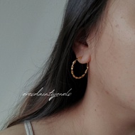 EVES | Bella Hoops Earrings [Waterproof] | Twisted Hoops | Gold Hoops | Stainless Steel 18K Gold PVD
