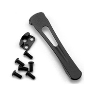 Sctrading888คลิปด้านหลังกระเป๋าคลิปอัลลอยด์ไทเทเนียม1ชิ้นสำหรับ Spyderco C81 Paramilitary 2 C223 Par