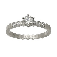 Chaumet尚美 18K白金 Bee my Love 鑽石戒指0.3ct Size48