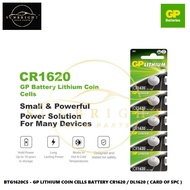 GP LITHIUM COIN CELLS BATTERY CR1620 / DL1620 ( CARD OF 5PC )