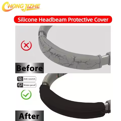 Replacement EarPads/Silicone zipper head beam protective cover For Edifier W820NB Plus Wireless Head