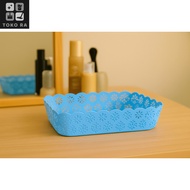 RA Contents 4 pcs multi-purpose baskets with motifs / storage boxes for goods stronge box patterned/