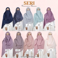 〚Annashwa Co+ FREE 🎁〛Seri Premium Basic Tudung Bawal Aritachi Bidang 60 Set with Purdah Tali