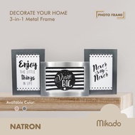 Mikado Natron Photo Frame 4R(3op)/collage Photo Frame