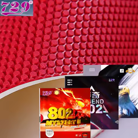 729 Friendship Legend 802 Table Tennis Rubber / OX Sheet Pimples-out Ping Pong Rubber with Elastic S