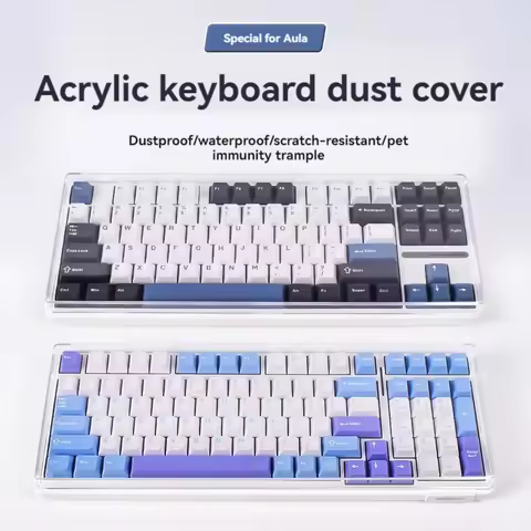 Aula F99/F75/F87 Mechanical Keyboard Dust Cover Keyboard Protective Film Desktop Acrylic Cover Keybo