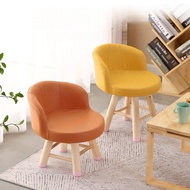 Cushion stool chair Fabric all solid wood backrest small stool economic creative modern simple house