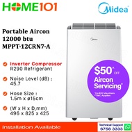 (PRE-ORDER) Midea Portable Aircon 12000BTU MPPT-12CRN7-A
