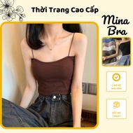 [ Mina Bra ] Vermicelli Bra with crotop cotton Bra