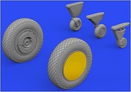 Edudo EDU648768 1/48 Brass Graman F4F-3 Wildcat Late Model Wheel (for Edual) Plastic Model Parts