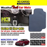 Emanon-J Weather Tech For Mercedes Benz GLC X253 2016 - 2020 Car Carpet (5 Pcs)