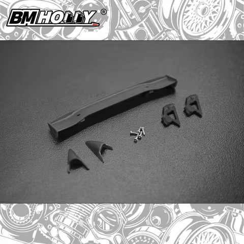 BM Racing LUMINA STYLE 1/24 Side Mirror & GT Spoiler Set for FC Body Shell PC (BM-B-FC01)