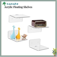 TAMAKO Wall Shelves, Decorative Wall Hanging Acrylic Floating Shelves, Quality Small Transparent Han