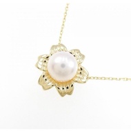 MIKIMOTO K18 18K 750 Akoya sea pearl pendant necklace