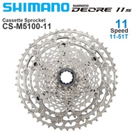 SHIMANO DEORE CS M5100เทปคาสเซ็ตความเร็ว11สปีดสำหรับจักรยานเสือภูเขา CS-M5100 11-51T 11 S 42T จักรยาน11V