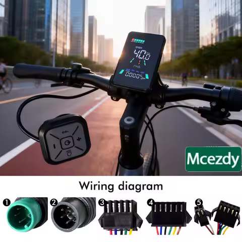 L5 LCD Display Meter Dashboard Speedo Meter Electric Bike Meter Bike Computer Bicycle Odometer LCD S