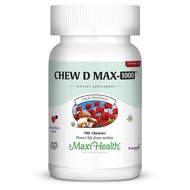 Maxi Health Chewable Vitamin D 1,000 IU - Chew-D-Max - Vitamin D3 for Kids and Adults - Kosher - 100