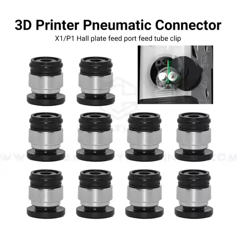 For Bamb Lab X1 P1P P1S A1 3D Printer PTFE Tube Hall Switch Pneumatic Connector 1.75mm Extruder Fila