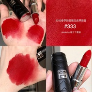 Givenchy/Givenchy 2022 Spring New Product Limited Leather Lipstick Lipstick#333甜番茄红宝石