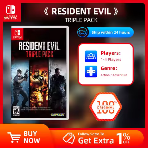 Nintendo Switch Game Deals - Resident Evil Triple Pack - Games Cartridge Physical Card for Nintendo 