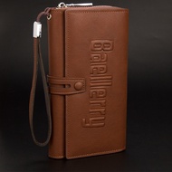 Women's Wallet Long BAELLERRY Brown Leather WA615B7 PREMIUM HETERO Large ORIGINAL Fit HP Short Strap
