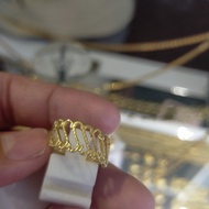 cincin emas asli kadar 999 berat 3gram motif 