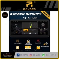 RAYDEN INFINITY 12.3 INCH 4+32GB / 8+256GB / 2K QLED SCREEN / 8 CORE / 4G SIM / 360 / ANDROID AUTO /