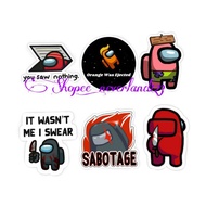 Among Us Sticker games for journal