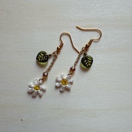 Crochet Daisy earrings (001)