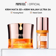 PAPA FEEL Set - 5D Peptide Eye Cream & 5A Retinol Cream (2 Pcs)