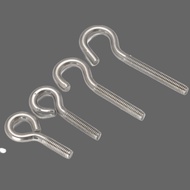 304Stainless Steel Eye Screw with Washer Hanging Ring Screw Hook Screw Iron Hook M4M5M6M8M1Chun Feng