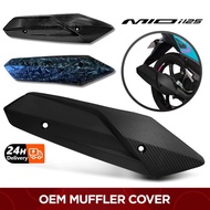 YAMAHA MIO i125 Muffler Cover Matte Glossy Carbon MIO i 125 Heat Guard Exhaust Pipe Protector Cover