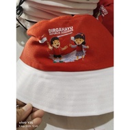 MERAH AYUMIE BUCKET HAT AUGUSTUS BUCKET HAT INDEPENDENCE BUCKET HAT CHILDREN'S HAT RED BUCKET HAT
