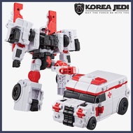 TOBOT DOC - 4 Stage Transformer Robot Toy Play Set White Ambulance One Touch Transformation Action F