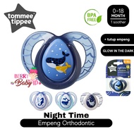 Tommee Tippee Night Time Soother Single Pack Empeng Glow In The Dark