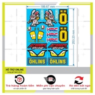 SHINDECAL- LOGO STICKER MOTORCYCLE M69 - 3-Layer Stamp