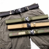 3.8cm Outdoor Camouflage Training Canvas Belt Student Military Training Foam Buckle Belt Multifuncti