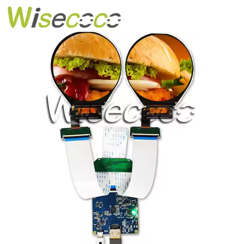 3.4 Inch Round Circular Lcd Dual IPS Screen 800*800 MIPI Driver Board for Raspberry Pi 4b/3b lnstrum