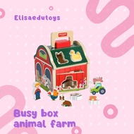 Busy box farm animals sorting shape